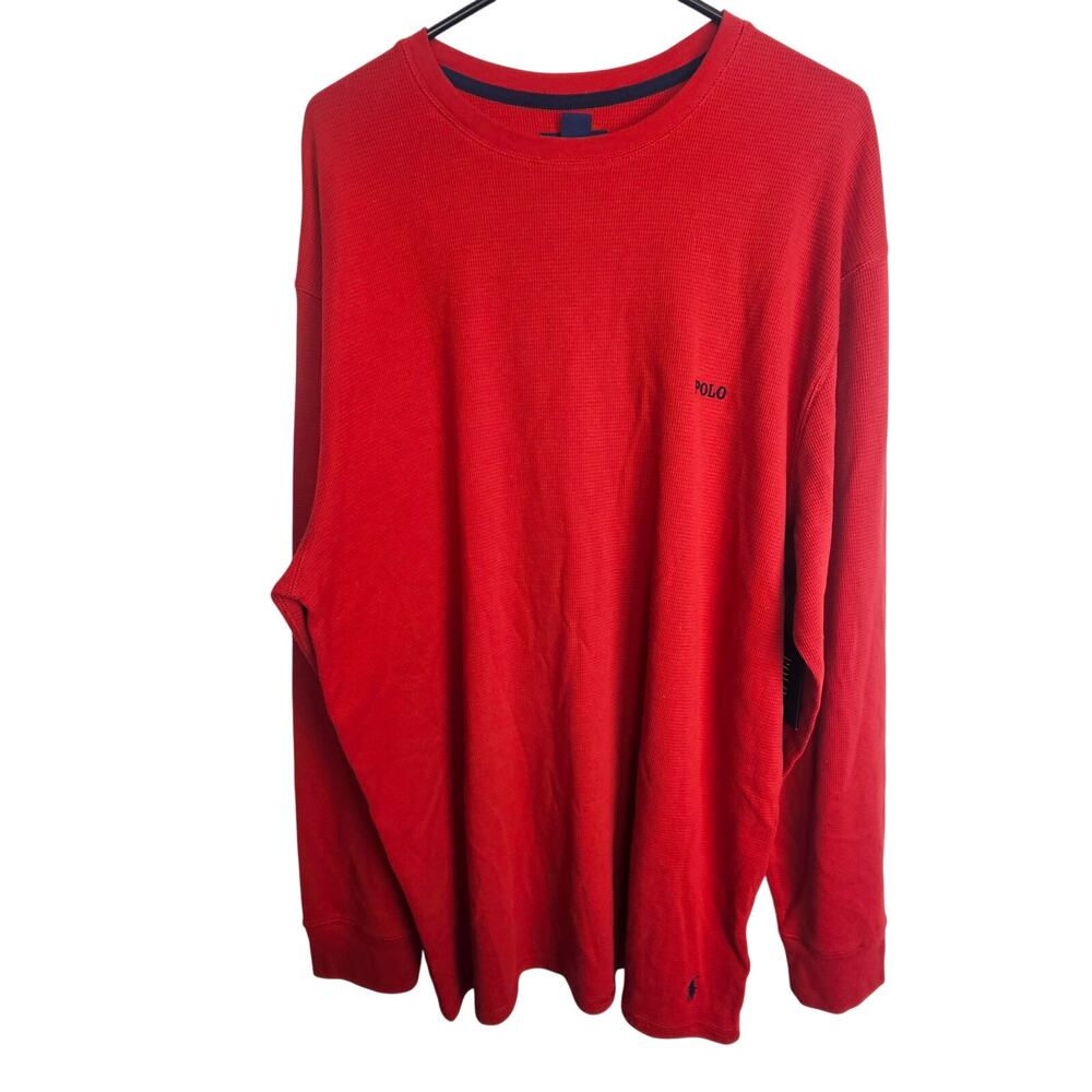 Polo Ralph Lauren Sleepwear Mens Pajama Top Size 2XLT Embroidered Logo Thermal